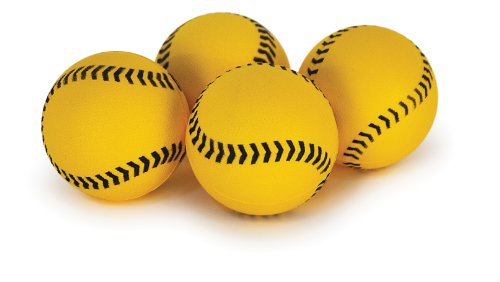 SKLZ Baseball-Bolzenbälle für Blitzbolzen-Pitching-Maschine, weiche Mikro-Trainingsbälle, leichte Schaumstoff-Übungsbälle, Gelb, 10 cm, 12 Stück von SKLZ