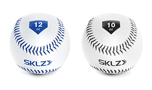 SKLZ Gewichtete Wurf-Baseballs, 2er-Pack (284 g und 340 g) von SKLZ