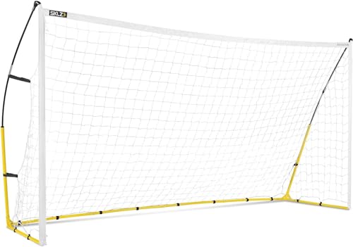 SKLZ socer Goal 12x6 (2.0), Ultra-Portable Kids Fußballtor, Quick Setup, Weiß/Schwarz/Gelb, 3,66 m x 1,83 m, 12 x 6 von SKLZ
