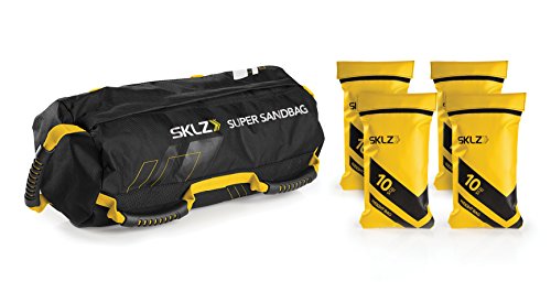 SKLZ Sandsack Super Sandbag-Variable Gewichtstasche Trainingsgerät, gelb-Schwarz, One Size von SKLZ