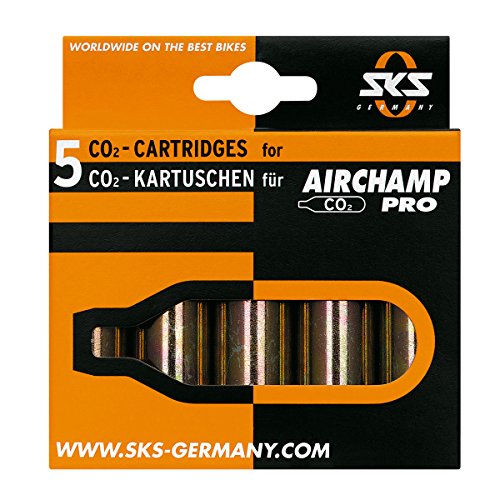 SKS CO2-patronen 5er-set Patronen für Airchamp Pro, gold, 10002, 5 x 16 G von SKS GERMANY