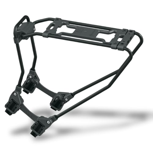 SKS GERMANY Infinity UNIVERSAL AVS Gepäckträger (Fahrradzubehör zum Nachrüsten für Fast jedes Fahrrad, Verstellmechanismus und Schnellspannsystem, Aluminium, mit AVS Klicksystem), schwarz von SKS GERMANY