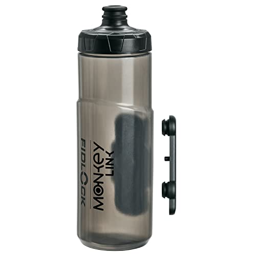 MonkeyLink MonkeyBottle Large Trinkflasche 600 ml mit magnetischen Halterungen (1x Flasche, 1x BottleMount, 1x BikeMount) von SKS GERMANY