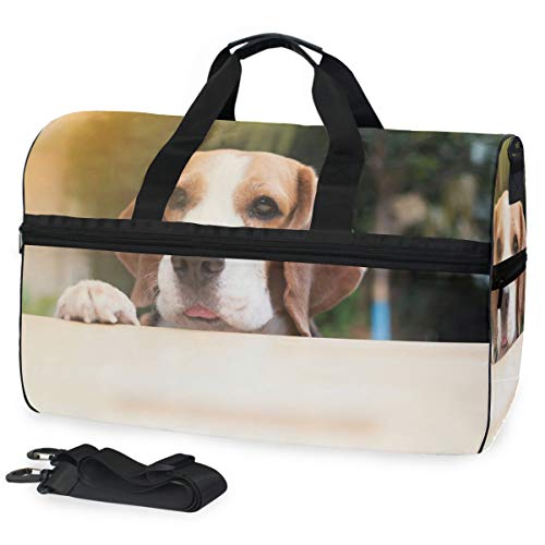 Reisetasche Beagle Dogs Are Looking Duffle Bag Gepäck Sport Gym für Damen & Herren von SKYDA