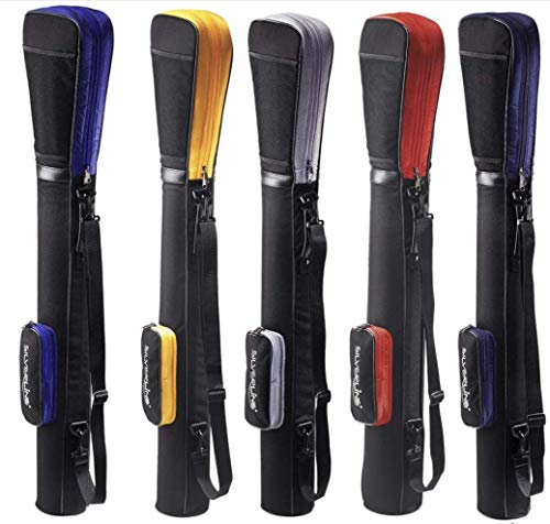 Golftasche/Pencilbag/Reisebag/Rangebag/Pistolbag/Tragebag mit integrierter Schutzhaube und Außentasche in Farbe: schwarz - orange von SL Golf