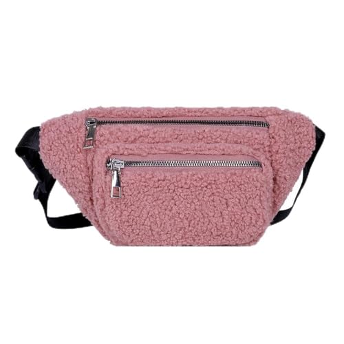 Leichte Hüfttasche für Damen Damen-Brusttasche, niedliche Umhängetasche, Taillentasche (Color : Red, Size : 15x4x28cm) von SLEDEZ