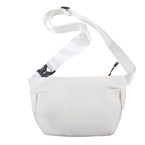 Leichte Hüfttasche für Damen Einfache, lässige Sport-Hüfttasche for Damen (Color : White, Size : 28x6x16cm) von SLEDEZ