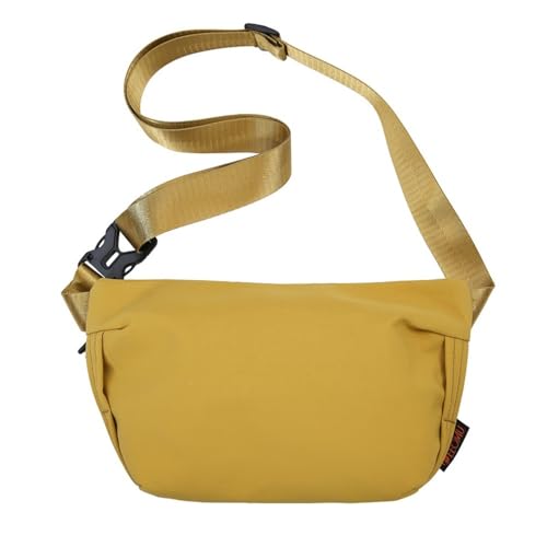 Leichte Hüfttasche für Damen Einfache, lässige Sport-Hüfttasche for Damen (Color : Yellow, Size : 28x6x16cm) von SLEDEZ