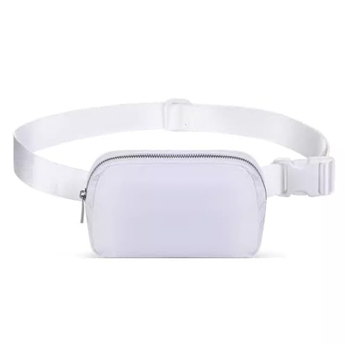 Leichte Hüfttasche für Damen Herren- und Damen-Hüfttasche, multifunktionale Fitness-Hüfttasche (Color : White, Size : 22cm) von SLEDEZ