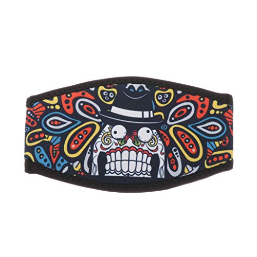 SM SunniMix Maskenband Neopren Maskenschutz 18 x 10 cm für Taucherbrille Tauchmaske, Zähne von SM SunniMix