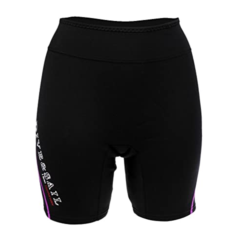 SM SunniMix Schwimmstrumpfhose Neoprenanzug Tauchhose 1,5 Mm Neopren Schwimmen Kanufahren Surfen Shorts für Frauen Farbe Und Größe Auswählen, Lila, Frauen L von SM SunniMix