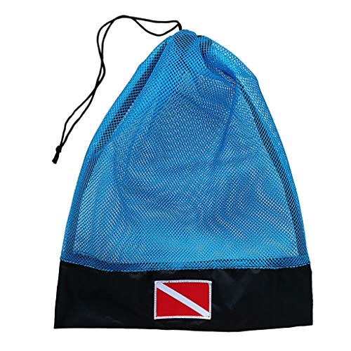 Tauchen Schnorchelmaske Atem SMB Surface Marker Boje Mesh Gear Pouch, Blau von SM SunniMix