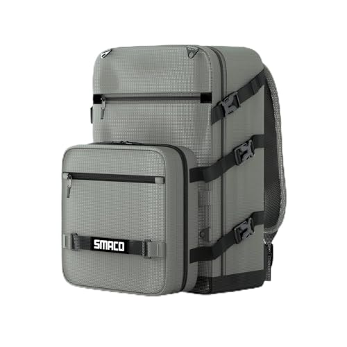 SMACO Tauchrucksack mit Abnehmbarer Kleiner Tasche, Reiserucksack zum Tauchen, Trockentauchtasche für Mini Tauchflaschen, Tauchmaske, Schnorchel, Flossen und mehr von SMACO