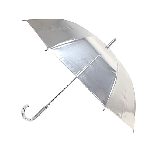 SMATI Regenschirm Frau Silber Mode Metall automatisch winddicht großer fester Reflex von SMATI