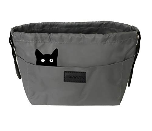 SMATI Taschenorganizer Wasserdicht - 12 Taschen - Praktisch damenhandtaschen - Tasche handtaschen Organizer (Silber Katze) von SMATI