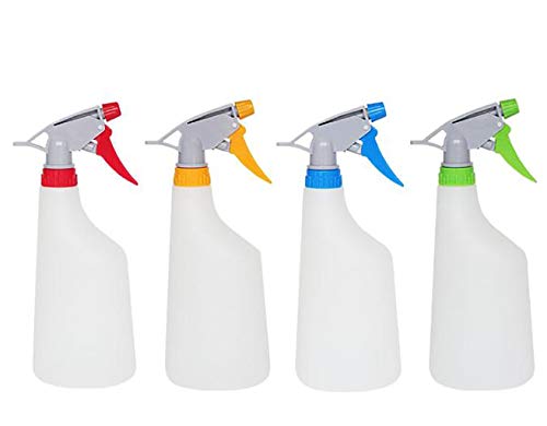 SMBAOFUL Kleine Druckgießkanne, Haushaltsbewässerungssprühflasche, mit Kapazitätsskala, Einstellbarer Wasserleistung, Sprühgerät 4 Farben 500 ml / 650 ml (Farbe: Weiß, Größe: 650 ml) von SMBAOFUL