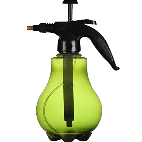 SMBAOFUL Manuelle Luftdruck-Sprühflasche, transparente Gießkanne, kleines Sprühgerät, Gartengeräte, Haushalts-Grünpflanzen, 1,5 l sprühen (Farbe: Grün, Größe: 1,5 l) von SMBAOFUL