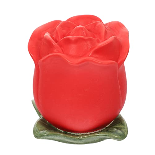 SMBAOFUL "Rosenförmiger Keramik-Teekanister: Luftdichtes Küchenvorratsglas für losen Tee - Versiegelter Teebehälter für Tee, Kaffee und mehr von SMBAOFUL