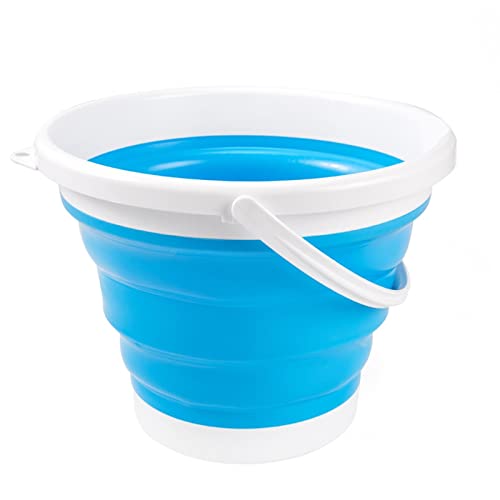 SMBAOFUL Tragbarer Falteimer für Reinigungs- und Outdoor-Aktivitäten (blau) von SMBAOFUL