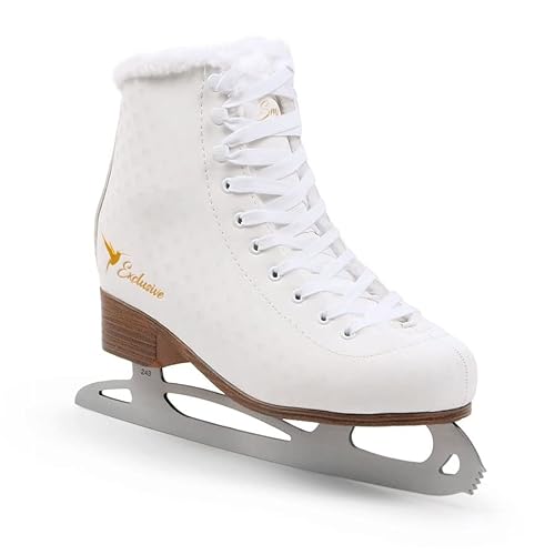 MADIVO SMJ Exclusive Damen Schlittschuhe Eiskunstlauf Eislaufschuhe Klassische Eislauf Weiß | Größen: 36, 37, 38, 39, 40, 41 (41) von SMJ sport