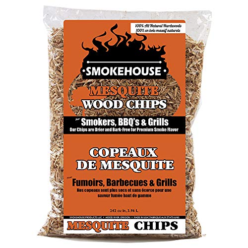 SmokeHouse Products All Natural Flavored Wood Smoking Chips-Mesquite Räucherchips aus Holz mit natürlichem Geschmack, M von SMOKEHOUSE