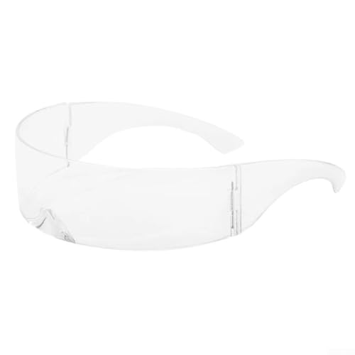 SMZhomeone Kratzfeste Outdoor-Fahrradbrille, MTB-Fahrrad-Sonnenbrille, Anti-UV-Brille für Herren und Damen, leicht (transparent) von SMZhomeone