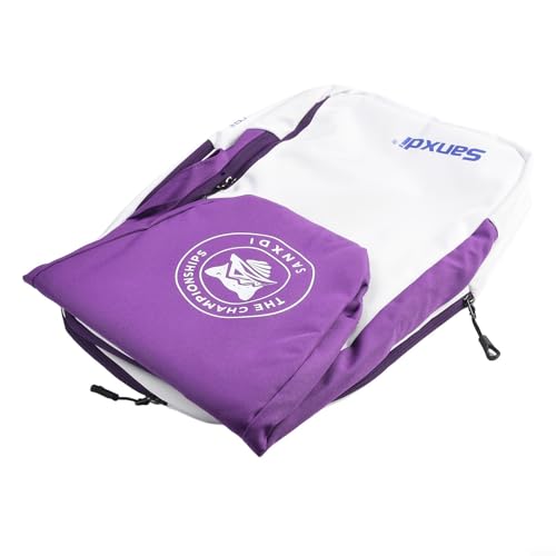 SMZhomeone Tennistasche, Rucksack, isolierte Paddeltasche für Tennisspieler, Geschäft und Schule, Grau (lila) von SMZhomeone
