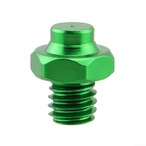 Ultraleichtes CNC-Pedal mit rutschfestem sechseckigem Nagel, Aluminiumlegierung (Grün, 12 Stück) von SMZhomeone