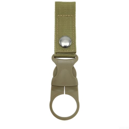 Verstellbare Gurtbandschnalle Haken Clip Wasserflasche Ring Halter Nylon Schnalle Karabiner 4 Stück (Gelb) von SMZhomeone