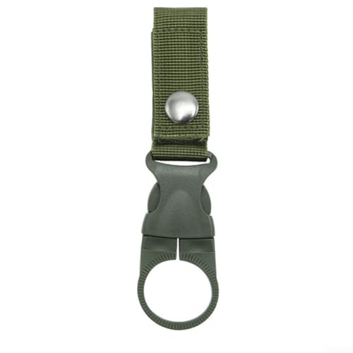 Verstellbare Gurtbandschnalle Haken Clip Wasserflasche Ring Halter Nylon Schnalle Karabiner 4 Stück (Grün) von SMZhomeone
