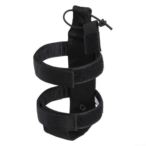 Verstellbarer Gürtelträger für Wasserflaschen, elastische Kordel für sicheren Halt (schwarz) von SMZhomeone