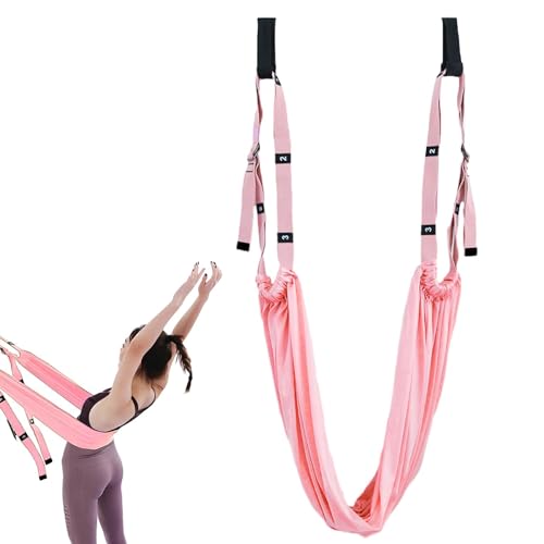 Yogagurt Beinstretcher Stretching Band Dehnungsband, Hochelastischer Widerstandsbänder, Inversion Stretch, Übungsband für Yoga Ballett Pilates Cheerleading Gymnastik Flexibilität Training (Roze) von SNONRDO