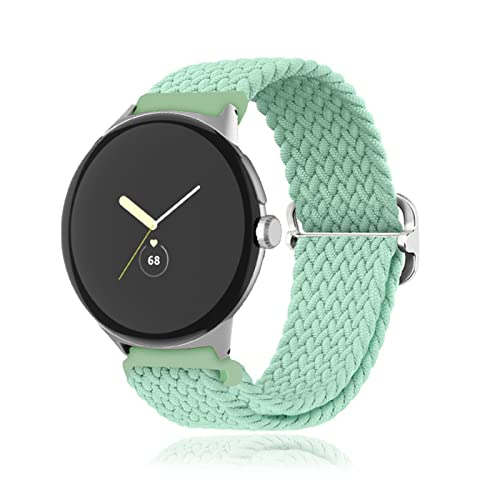 Armbänder für Google Pixel Watch Stoff Nylon Solo Loop Set Damen Herren Sport Watch Ersatzarmband Kompatibel mit Google Pixel Watch Armbänder (2) von SOCFLO