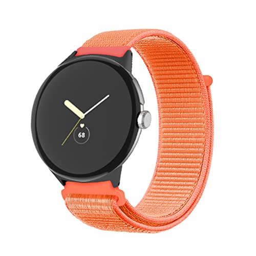 Nylon Armband für Google Pixel Watch Armband, Google Pixel Watch Verstellbares Sport Dehnbarer Ersatz Armband Kompatibel mit Google Pixel Watch Armband (18) von SOCFLO