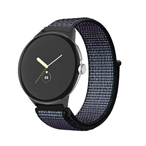 Nylon Armband für Google Pixel Watch Armband, Google Pixel Watch Verstellbares Sport Dehnbarer Ersatz Armband Kompatibel mit Google Pixel Watch Armband (3) von SOCFLO