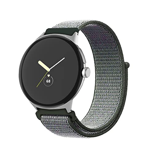 Nylon Armband für Google Pixel Watch Armband, Verstellbares Sport Dehnbarer Ersatz Armband Kompatibel mit Google Pixel Watch Armband (F) von SOCFLO