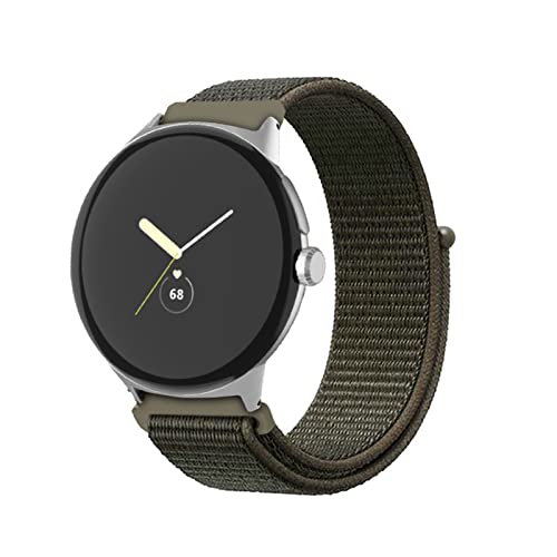 Nylon Armband für Google Pixel Watch Armband, Verstellbares Sport Dehnbarer Ersatz Armband Kompatibel mit Google Pixel Watch Armband (G) von SOCFLO
