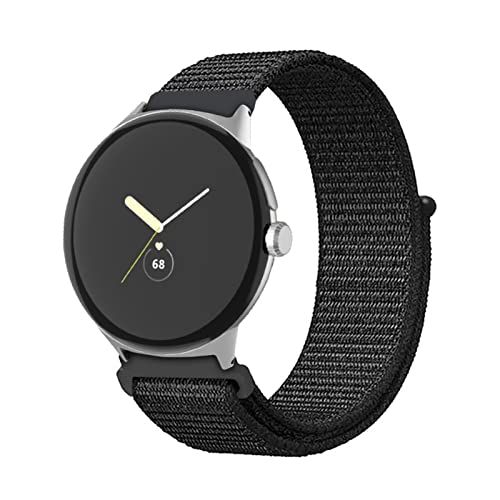 Nylon Armband für Google Pixel Watch Armband, Verstellbares Sport Dehnbarer Ersatz Armband Kompatibel mit Google Pixel Watch Armband (H) von SOCFLO