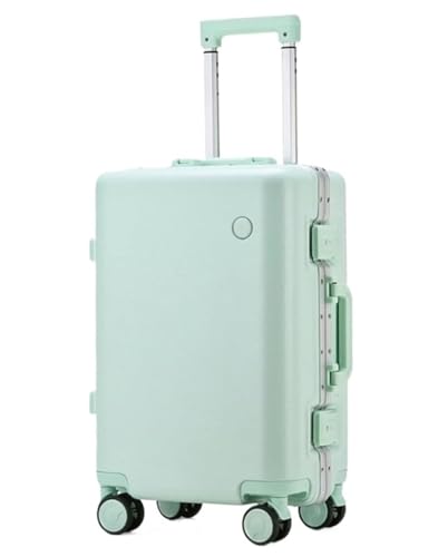 Reisekoffer Rollkoffer Koffer Trolley Hartschalengepäck Mit Aluminiumrahmen, Reißverschlussloser Universal-Radkoffer Aus Polycarbonat Koffer Gepäck (Color : E, Size : 24") von SOCUY