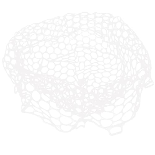 SOFORFREEM Ersatzfaltbares Fischernetz aus verschleißfestem Gummi, multifunktionales Fischfangnetz, Weiß, 32 cm von SOFORFREEM