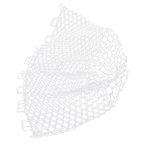 SOFORFREEM Faltbares Fischernetz, verschleißfestes Gummi, multifunktionales Fischfangnetz, Weiß, 40 cm von SOFORFREEM
