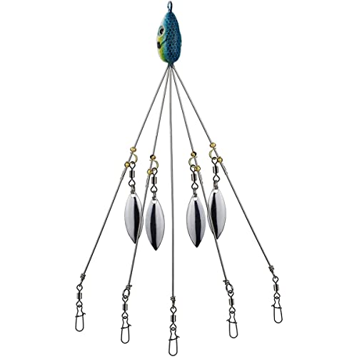 SOFORFREEM Regenschirm-Set zum Angeln von Bass-Anglern, Schwimmköder-Set, für Süßwasserangeln, Blau von SOFORFREEM