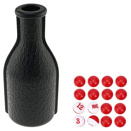 SOFORFREEM Shaker Billardtisch aus Kunststoff, Mischflasche mit roten und weißen Erbsen von SOFORFREEM