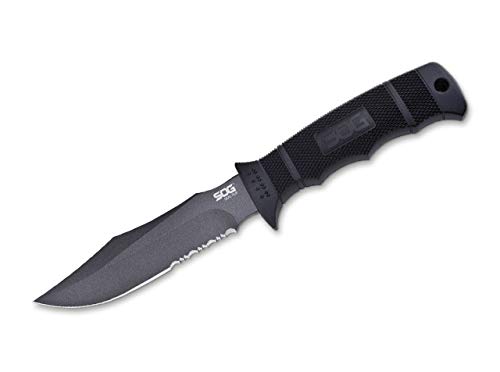 SOG Unisex – Erwachsene Seal Pup Feststehendes Messer, Schwarz, 24 cm von SOG