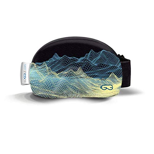 Soggle Skibrillen Schutz Überzug aus Mikrofaser (one Size), Farbe:Structure digital Mountain von Soggle
