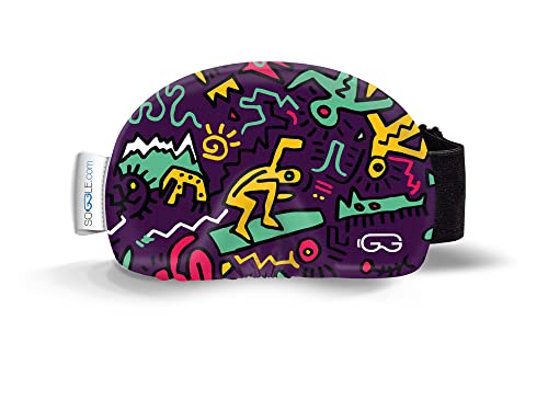 SOGGLE Skibrillen Schutz Überzug aus Mikrofaser (one size), Farbe:doodle purple von SOGGLE