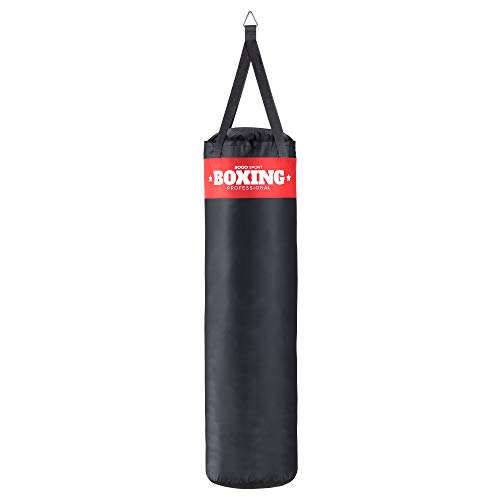 SOGO Sport robuster Boxsack gefüllt Sandsack Punching Bag Boxen MMA Kickboxen Karate Fitness exklusiv, Metalldreick zum Aufhängen, Gr. XXL (25kg) von SOGO Sport