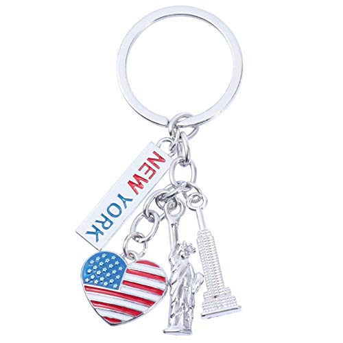 SOIMISS 1 x Schlüsselanhänger mit amerikanischer Flagge, USA, Schlüsselanhänger, Tasche, Anhänger, Souvenir, Geschenke, patriotisches Zubehör. von SOIMISS