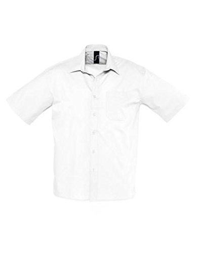 SOL´S Popeline-Kurzarmhemd Bristol, Größe:4XL, Farbe:White von SOL'S