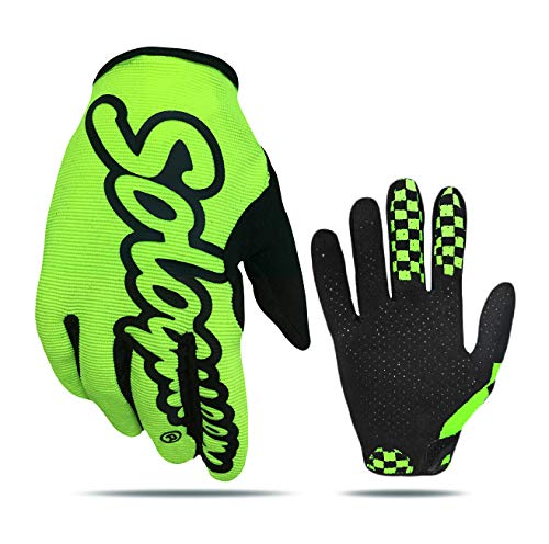 SOLO QUEEN Handschuhe für SIM Racing | Karting | ATV | alle Lenkrad Games | Kunstleder (Gelb,L) von SOLO QUEEN